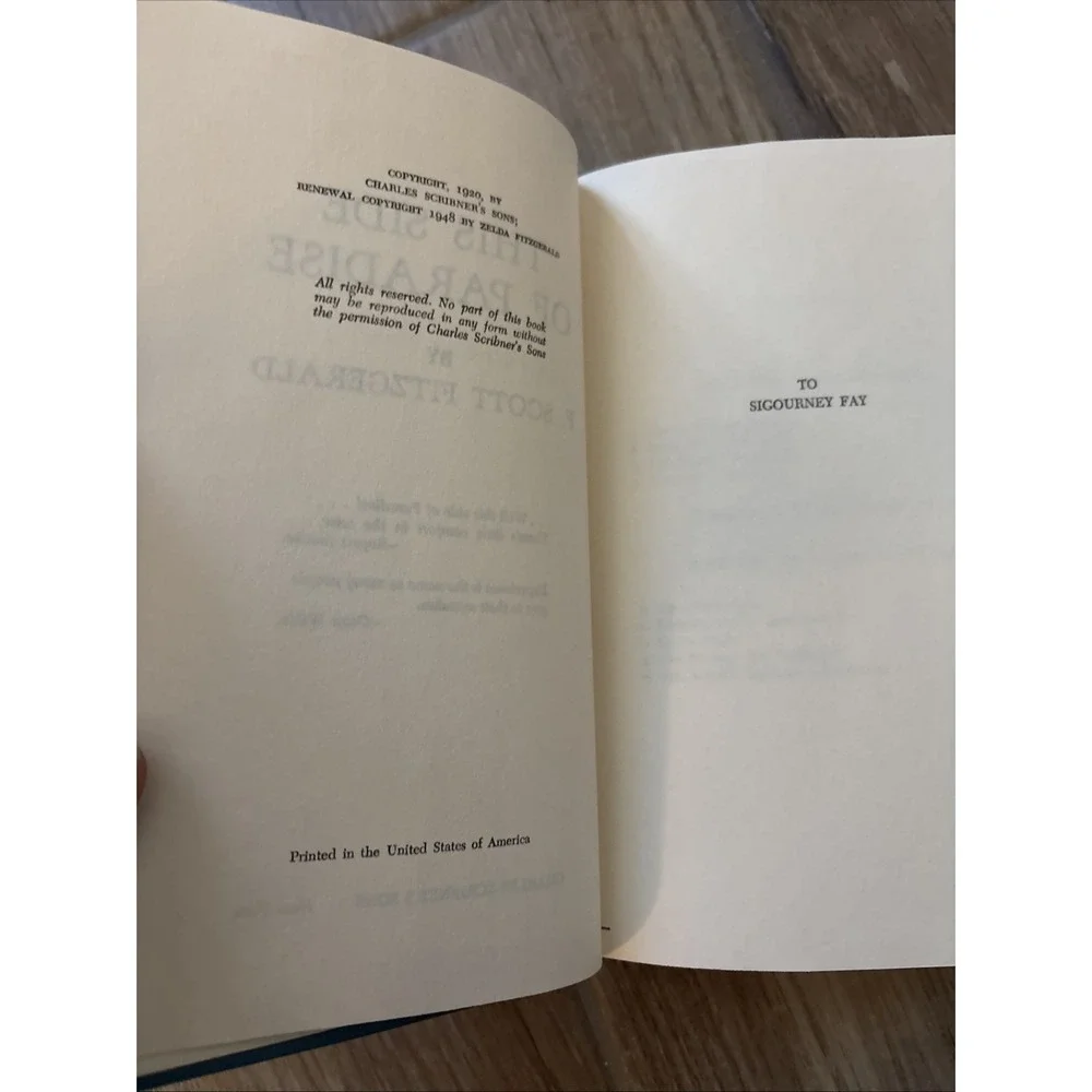 F. SCOTT FITZGERALD 3 Book Lot, F. Scott Fitzgerald, Scribner's Sons, NY
